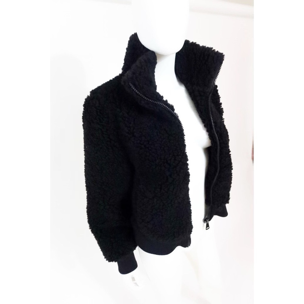 Black Zara Faux Fur Jacket